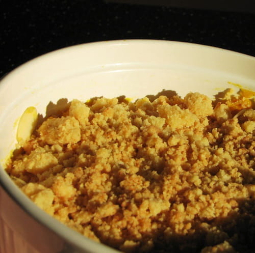 Crumble de potiron au parmesan