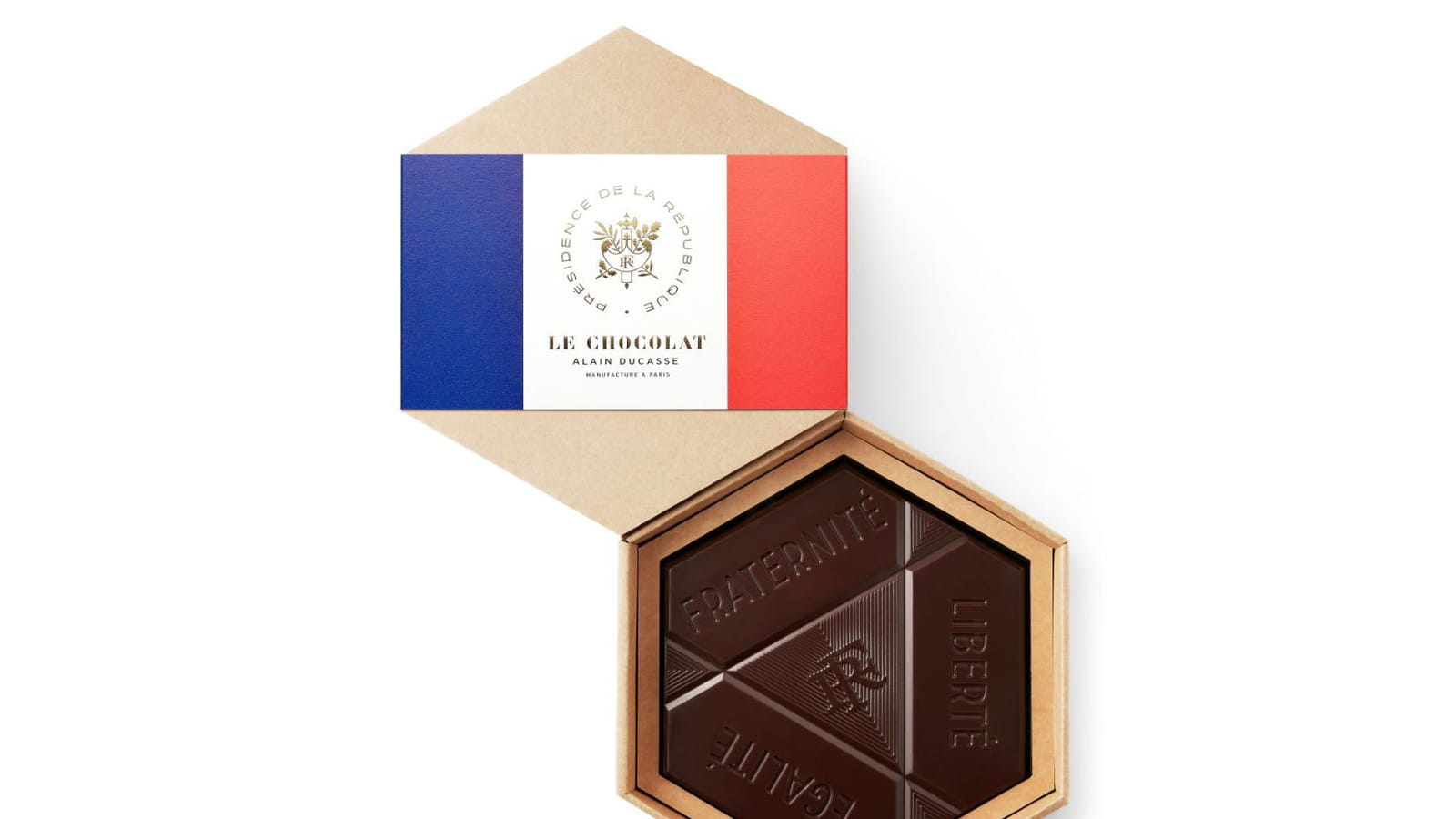 Hexagone français en chocolat