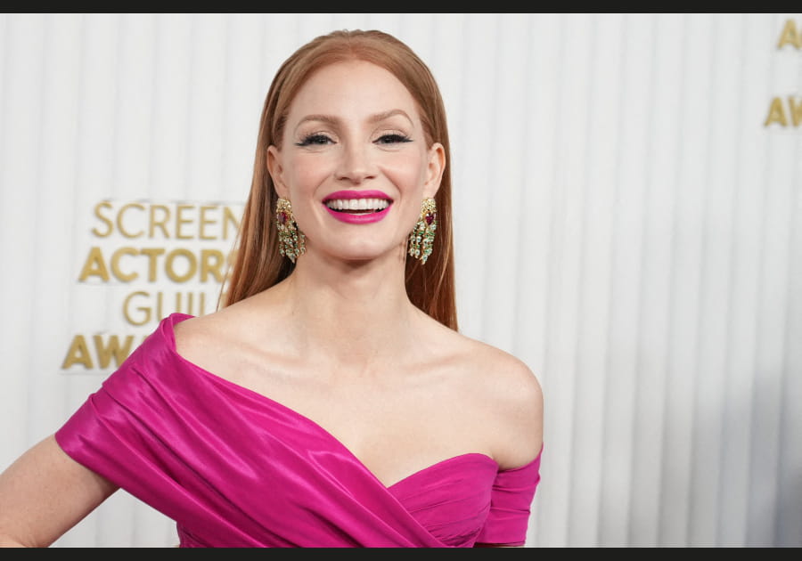 Top&nbsp;: la bouche fuchsia de Jessica Chastain