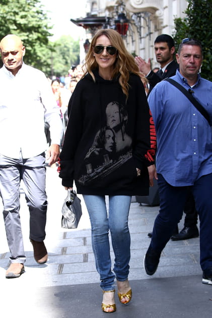 C&eacute;line Dion en sweat Titanic de Vetements