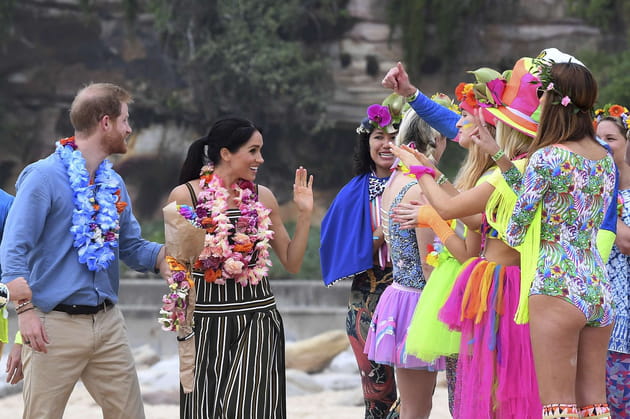 Le prince Harry et Meghan Markle saluent leurs nouveaux amis en Australie