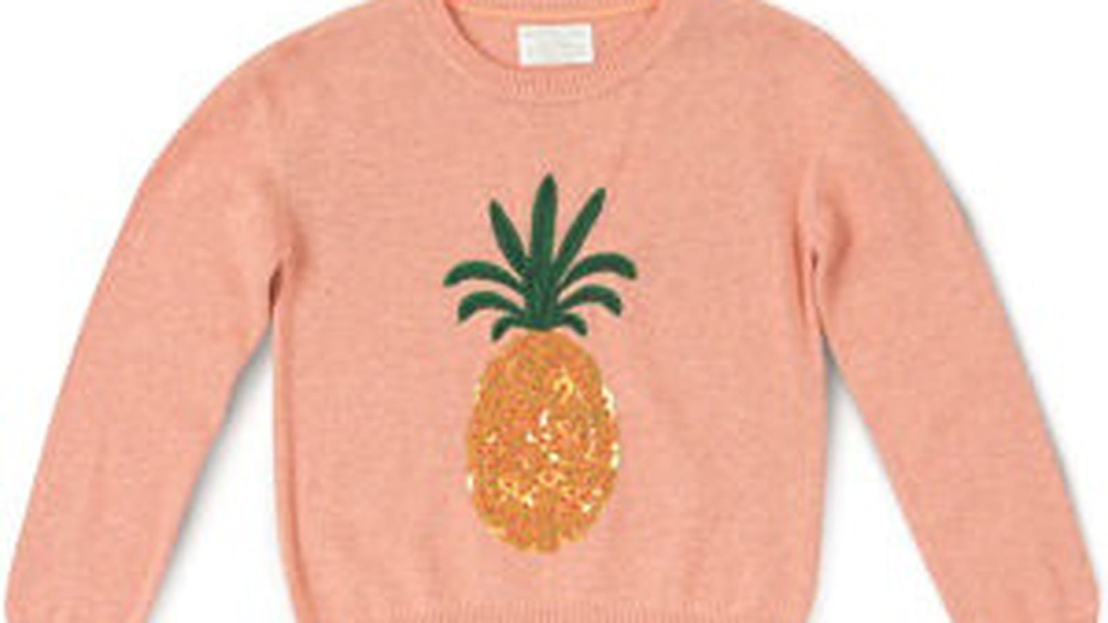 Pull rose sequins ananas de Marks and Spencer 