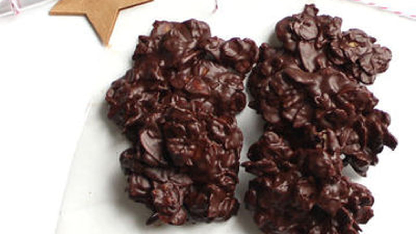 Roses des sables amandes et chocolat noir