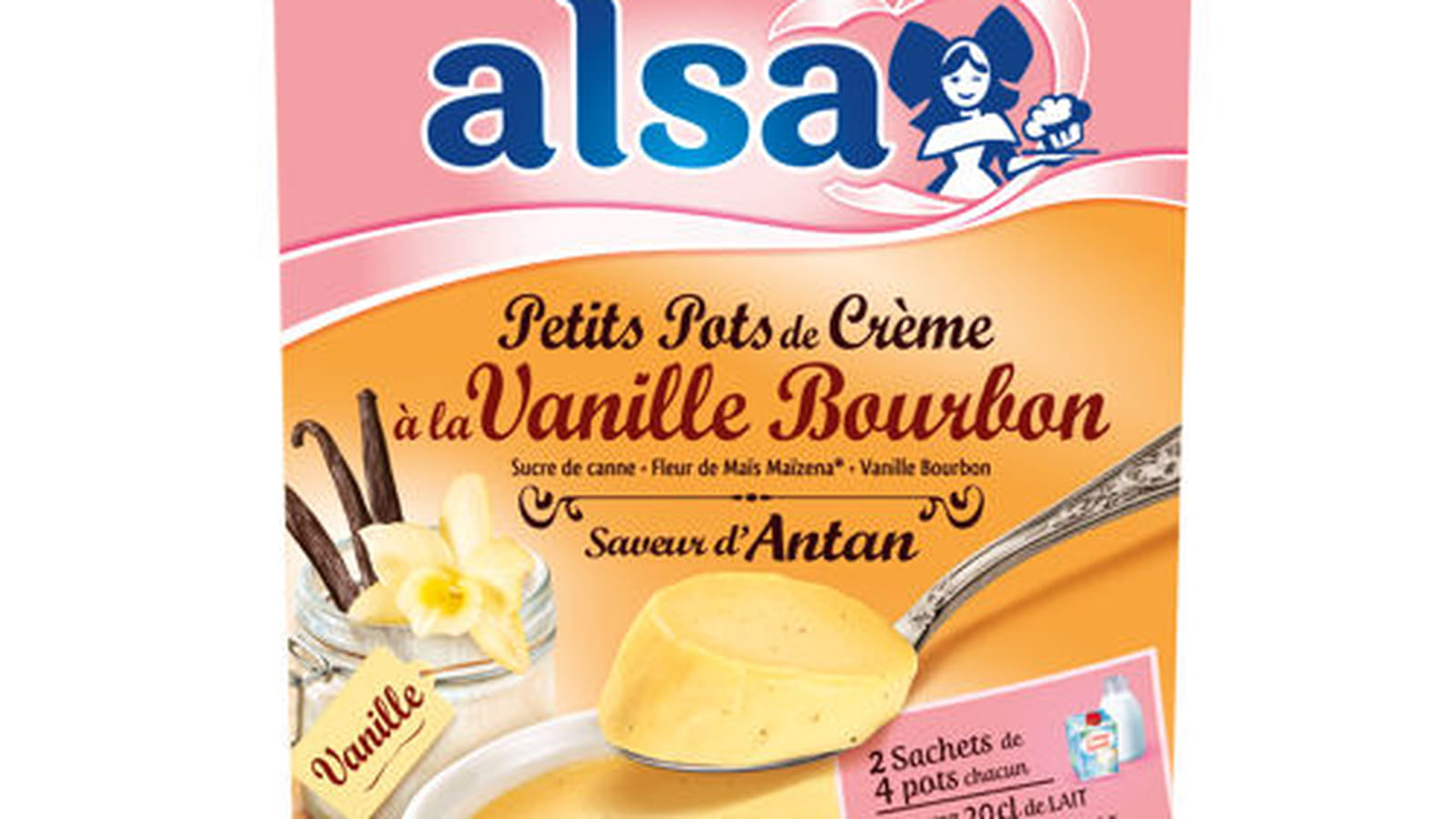 Petits pots de crème à la vanille Bourbon de Alsa