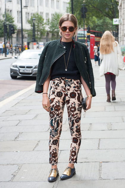 Street looks fashion week Londres : jardin naïf
