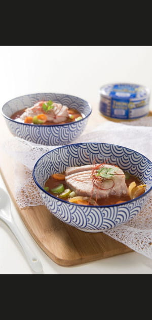 Minestrone revisit&eacute; au thon