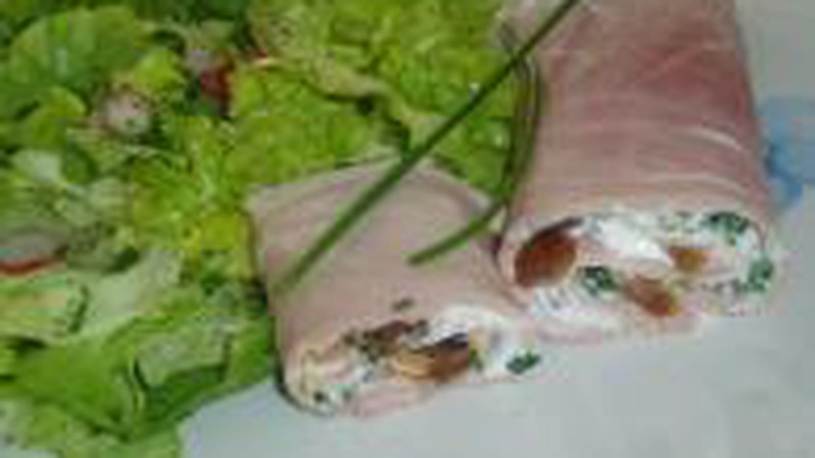 Roulés de jambon blanc au Saint-Môret