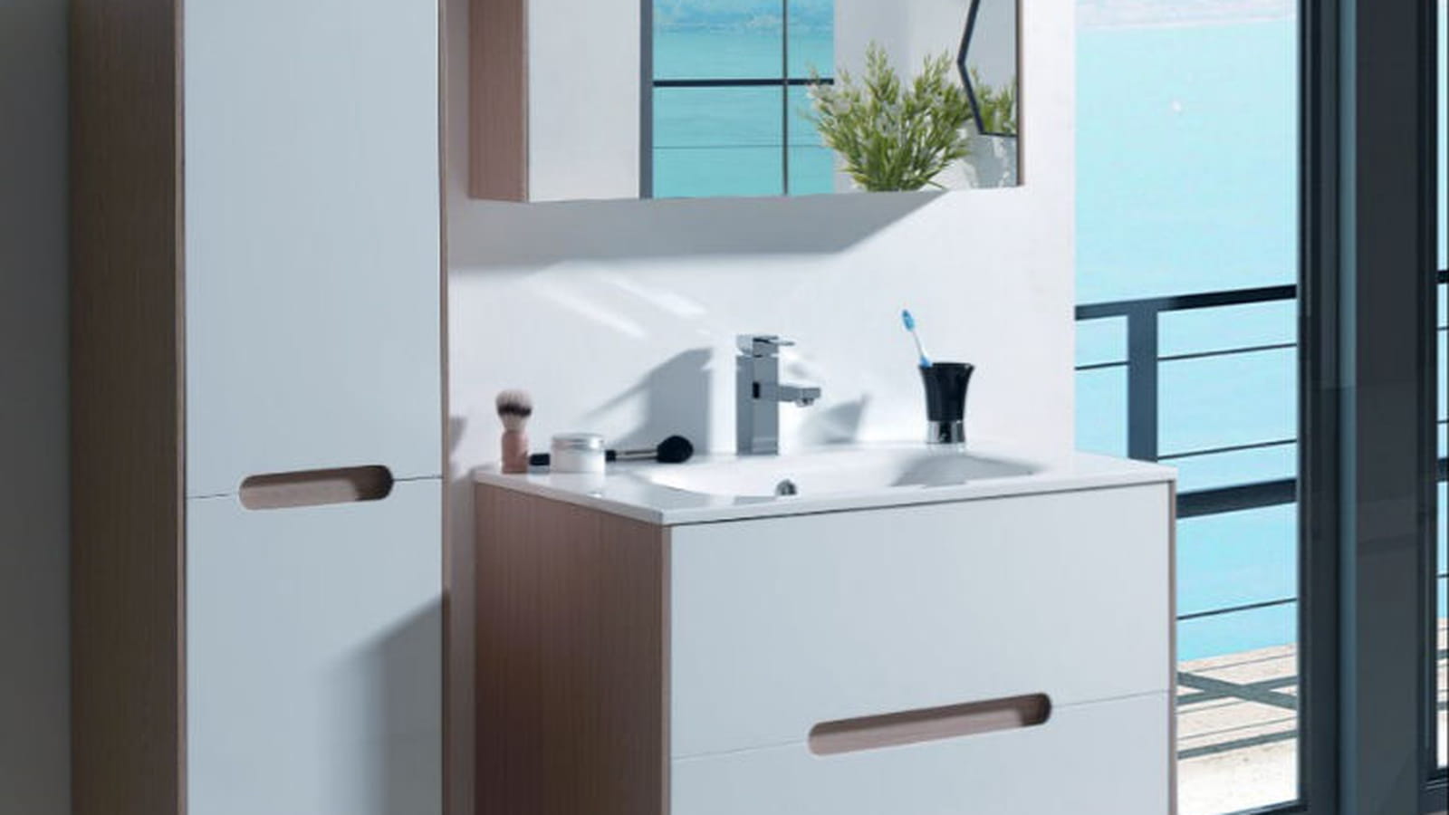 Meuble + vasque Altin Cocktail Scandinave