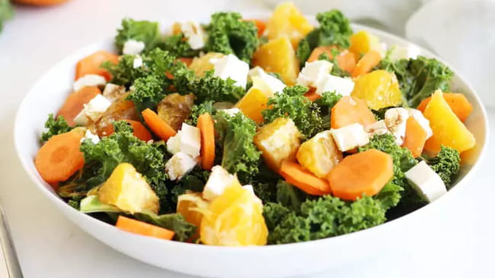 Salade de chou kale aux carottes