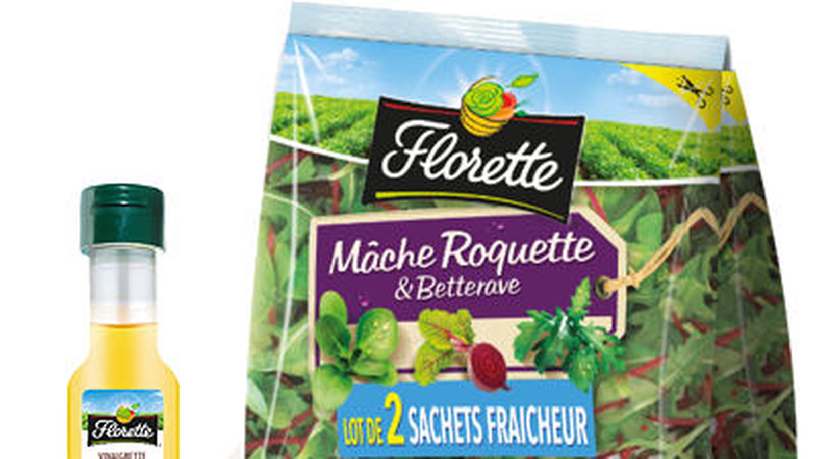 Bi-packs de salade et Vinaigrette balsamique de Florette 