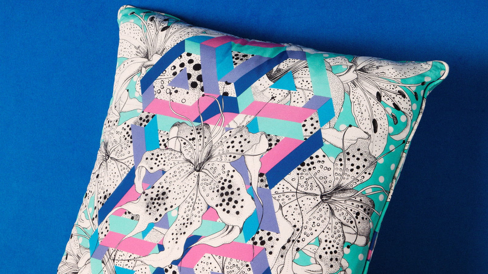 Coussin fleurs