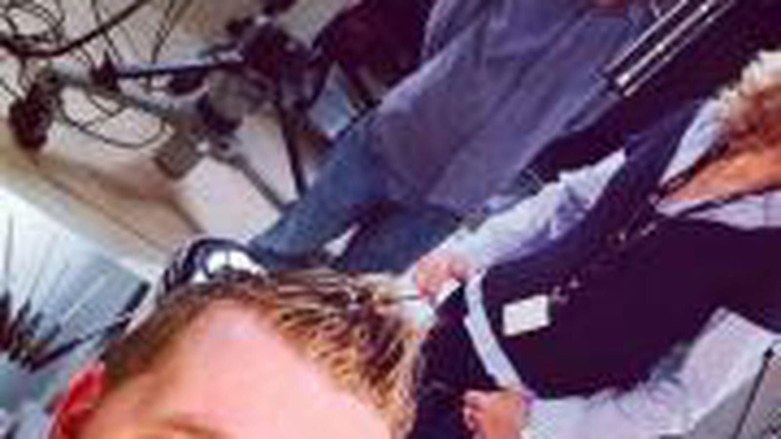 Julien Lapraille, en tournage pour M6