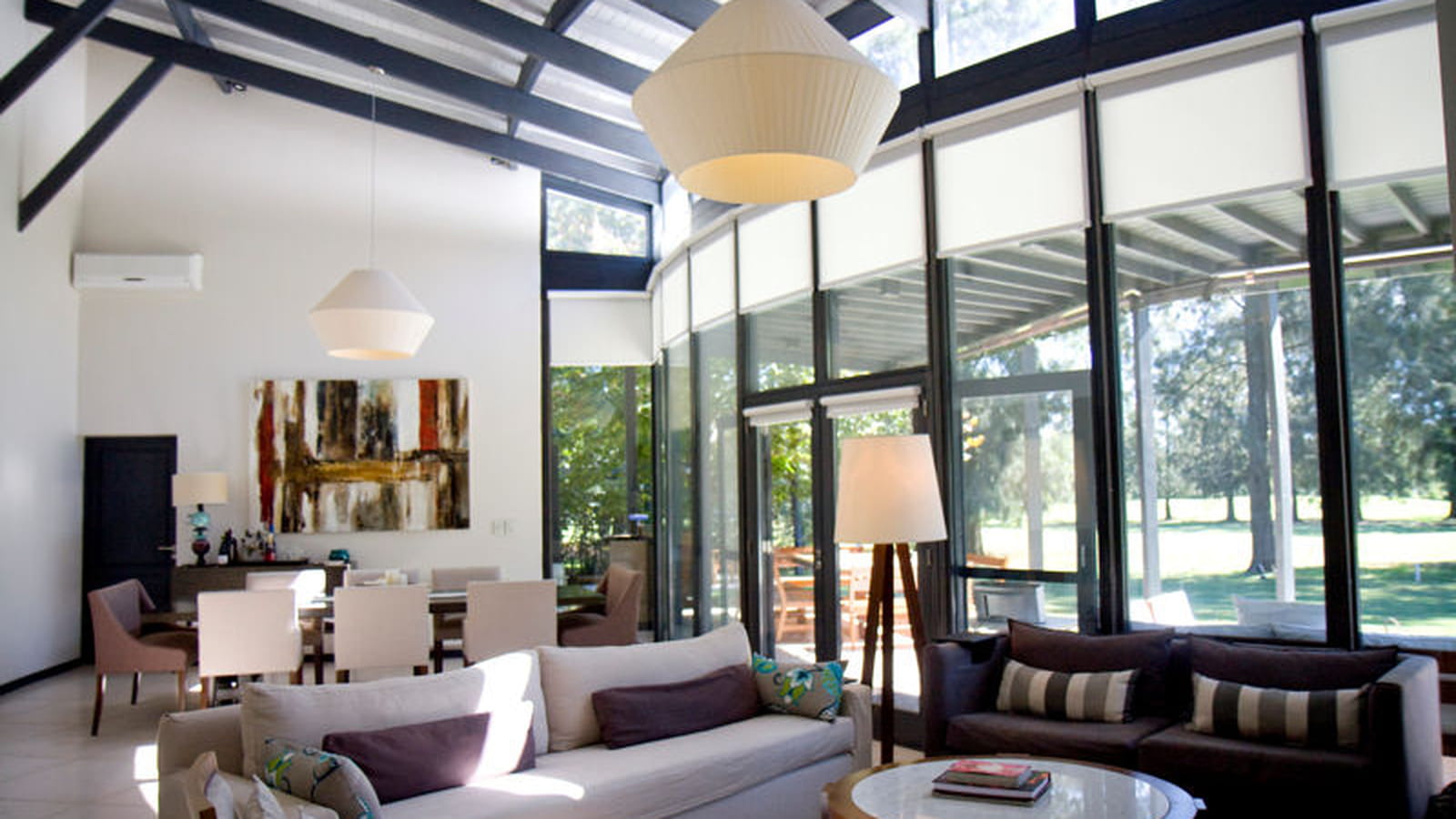 Maison avec verrière arrondie
