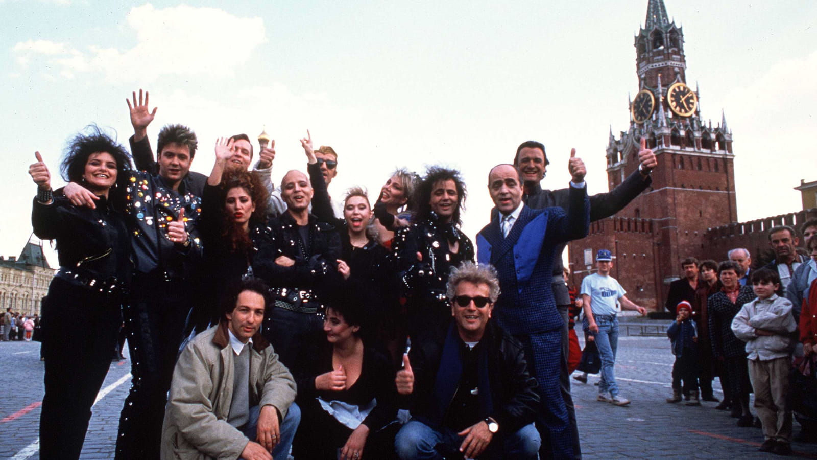Quand la troupe de Starmania arrive en ville, à Moscou