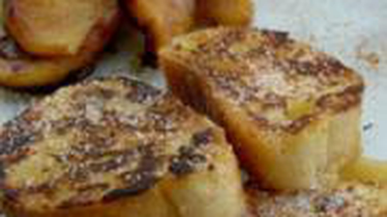 Pain perdu rhum et pommes caramélisées