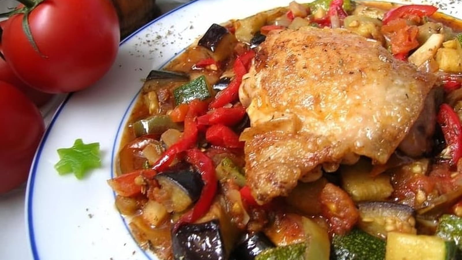 Poulet et ratatouille