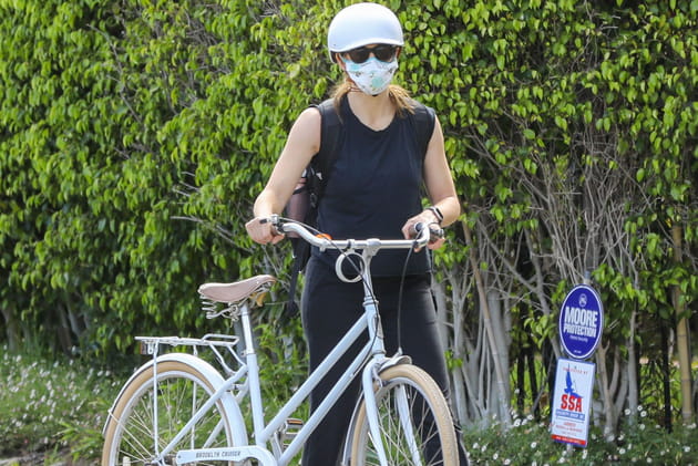 Jennifer Garner, &agrave; bicyclette