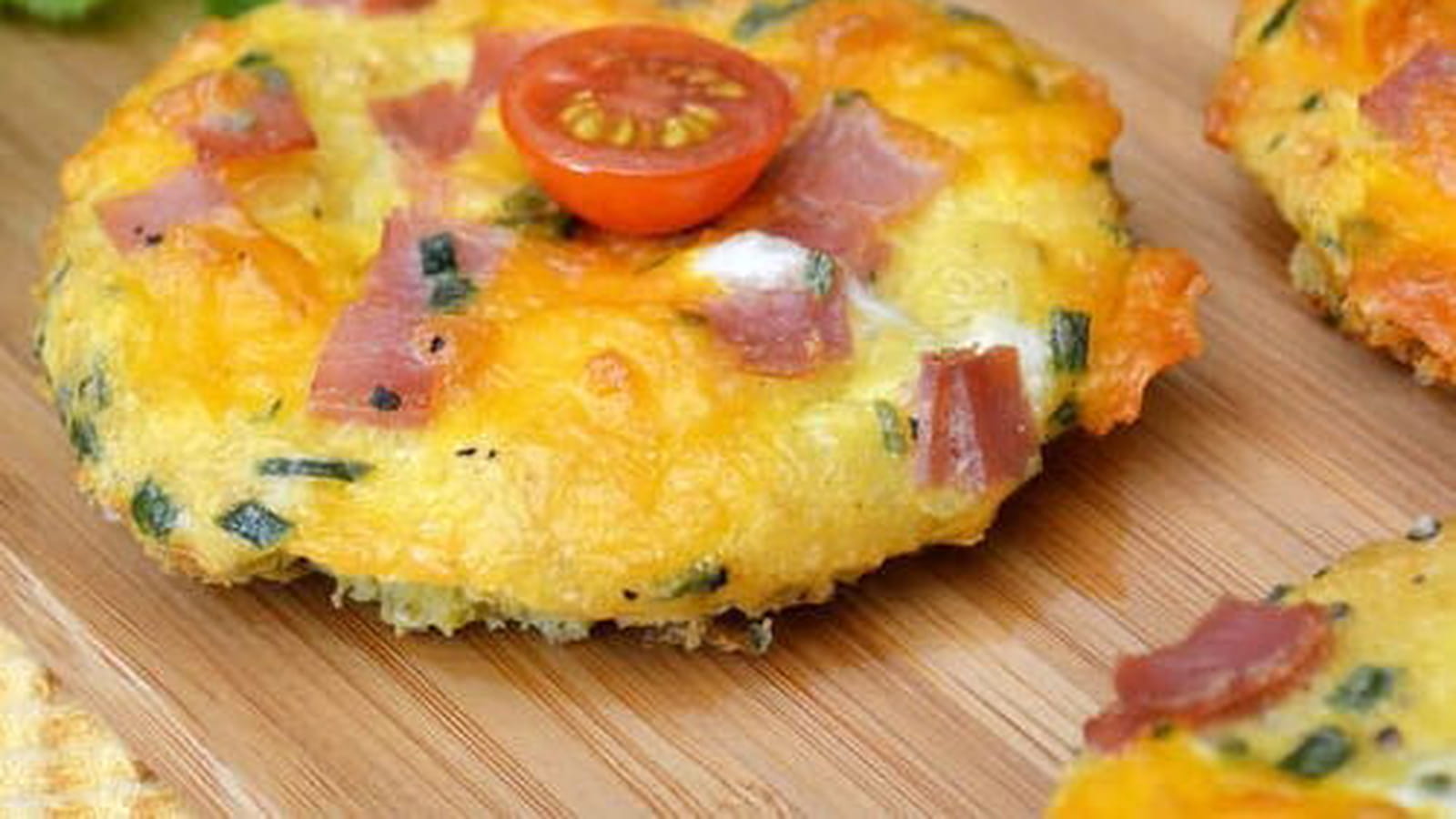 Toasts - omelettes au jambon, gruyère et cheddar