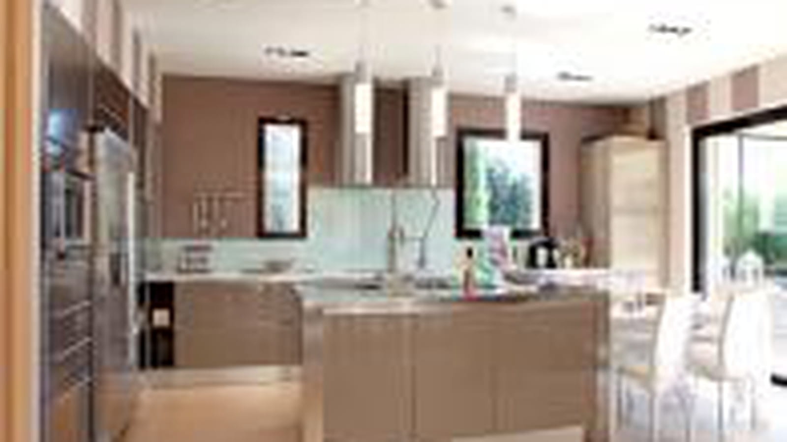 Cuisine ouverte beige