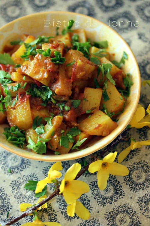 Pommes de terres à l'indienne Aloo Bombay