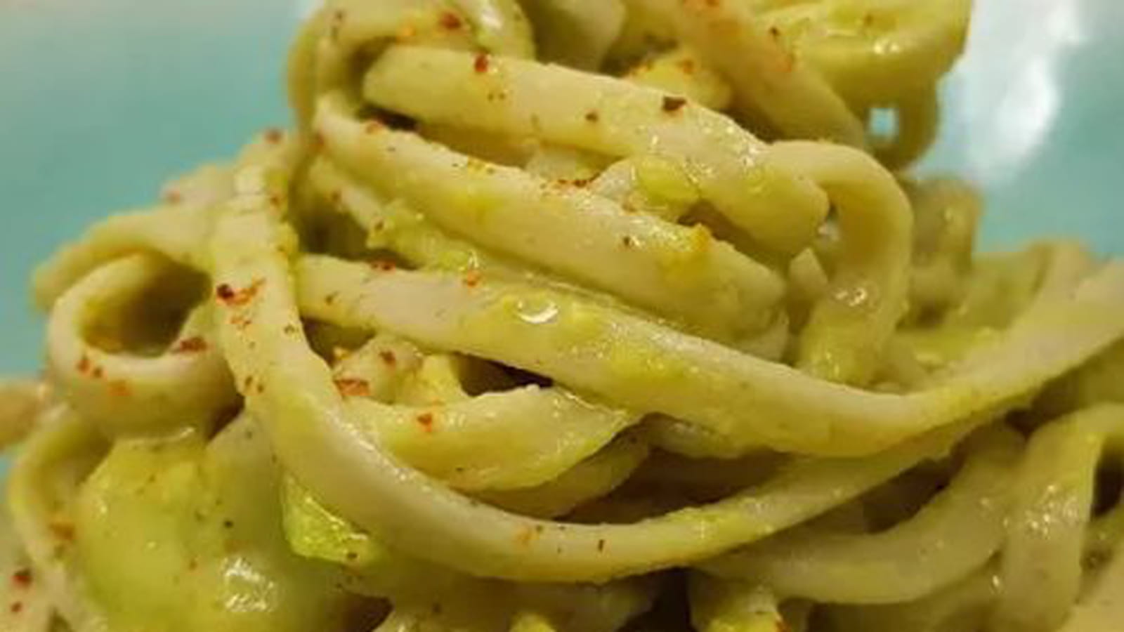 Spaghettis à l'avocat