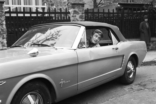 Christophe, au volant de sa Ford Mustang