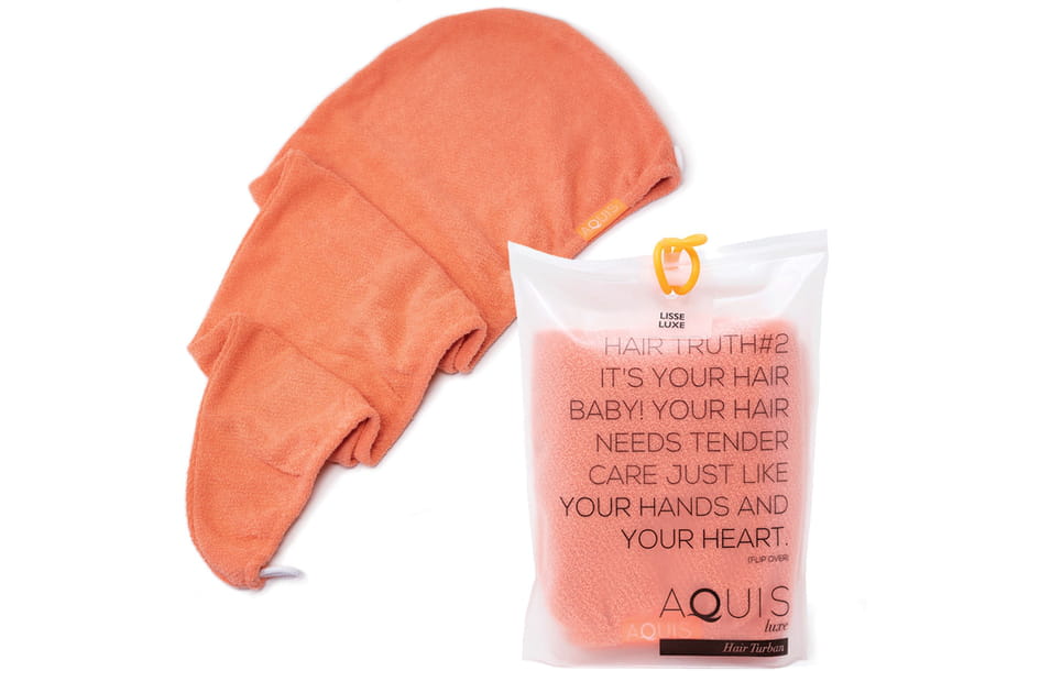 Serviette s&eacute;chante pour les cheveux Aquis