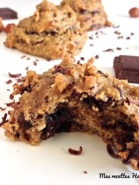 Biscuits sans beurre aux noisettes et p&eacute;pites de chocolat