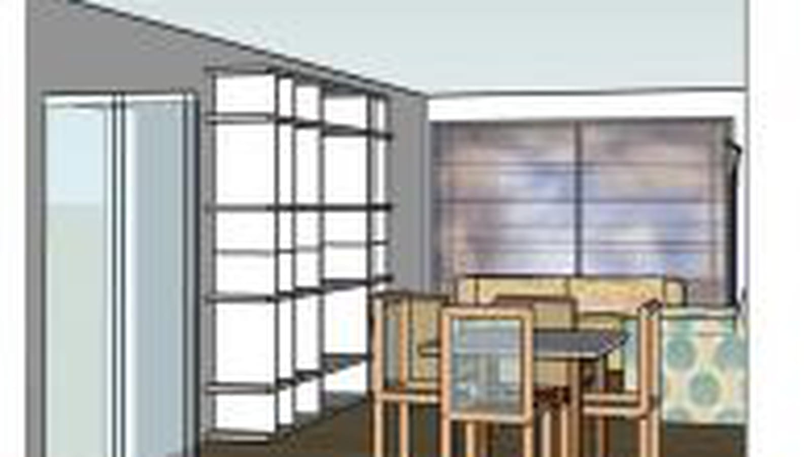 Plan 3D bleu