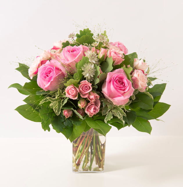 10 bqt rose rond doux recadrã©