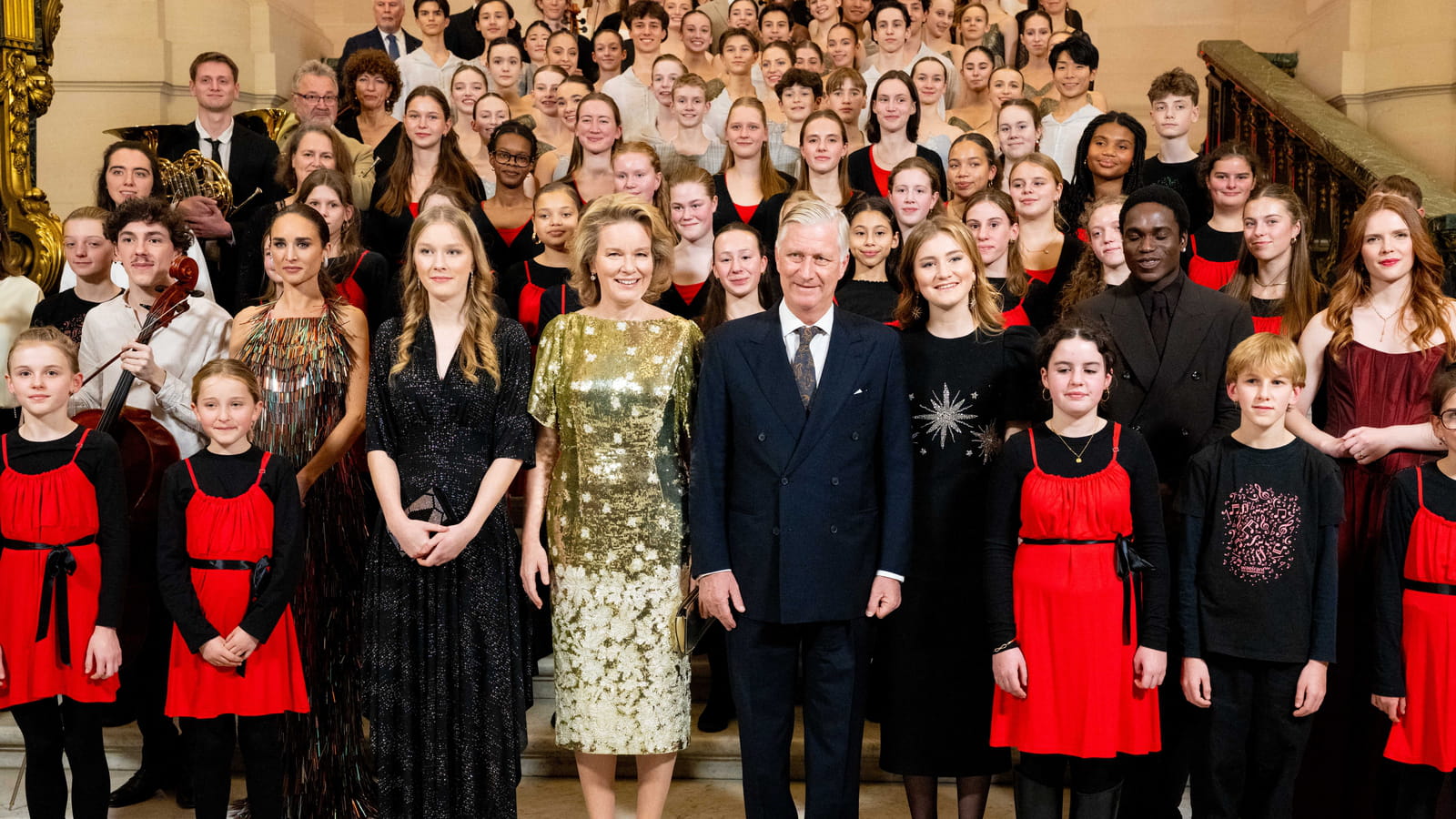 La famille royale de Belgique et les invités