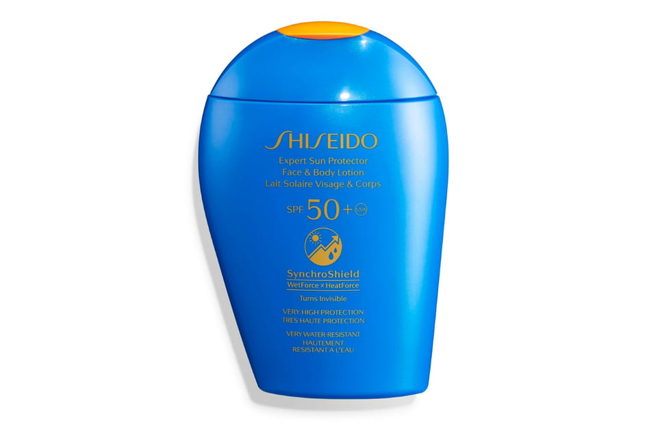 Lait solaire visage et corps SPF50+ SynchroShield de Shiseido