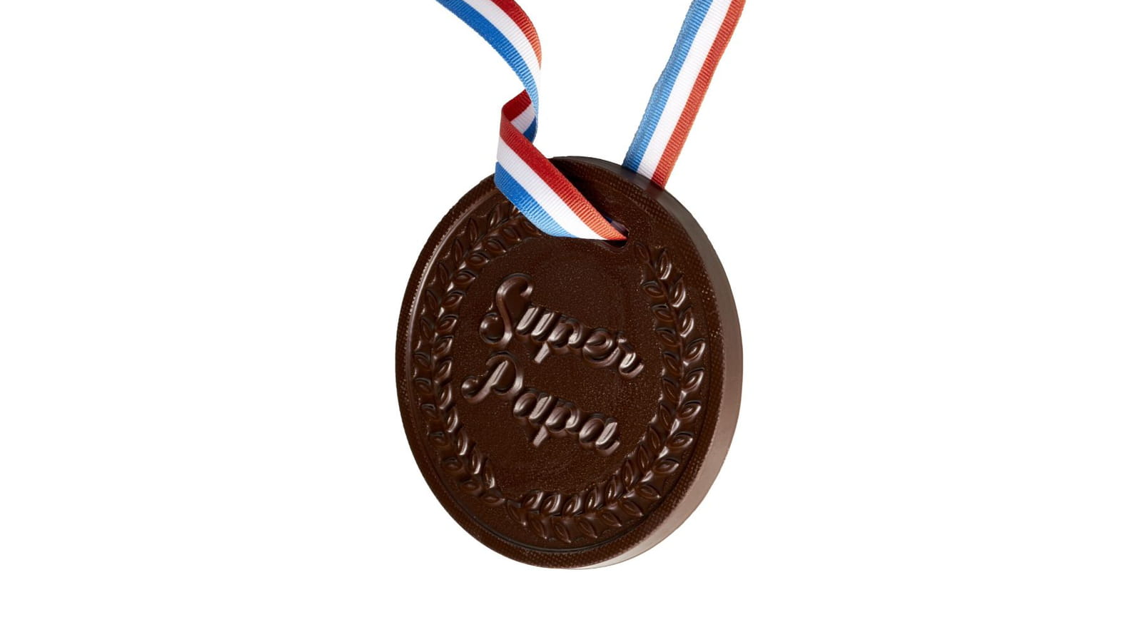 Une médaille Super Papa de Réauté Chocolat