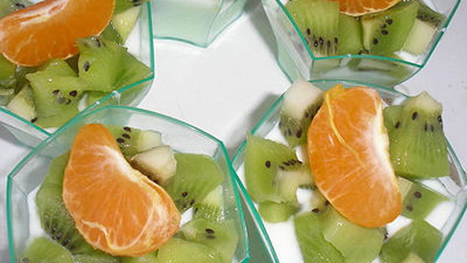 Verrines aux kiwis