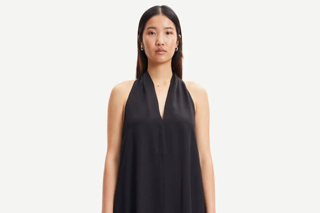 Robe Noire Sans Manches Warehouse - Taille 12 - Tissu Néoprène - Neuf Sans étiquettes