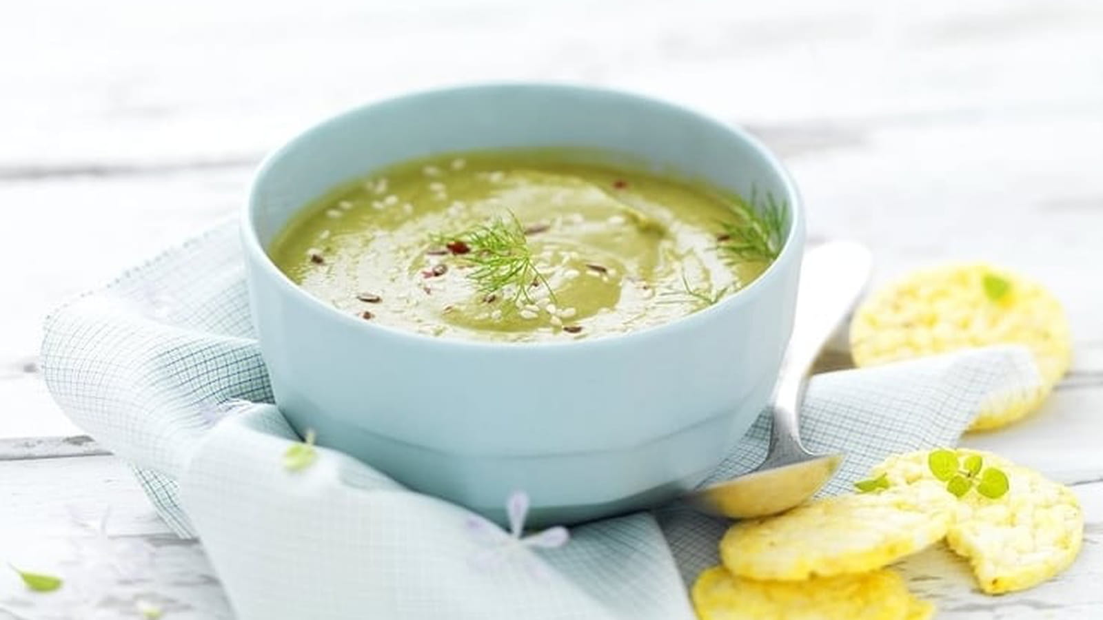 Soupe épinards et yaourt