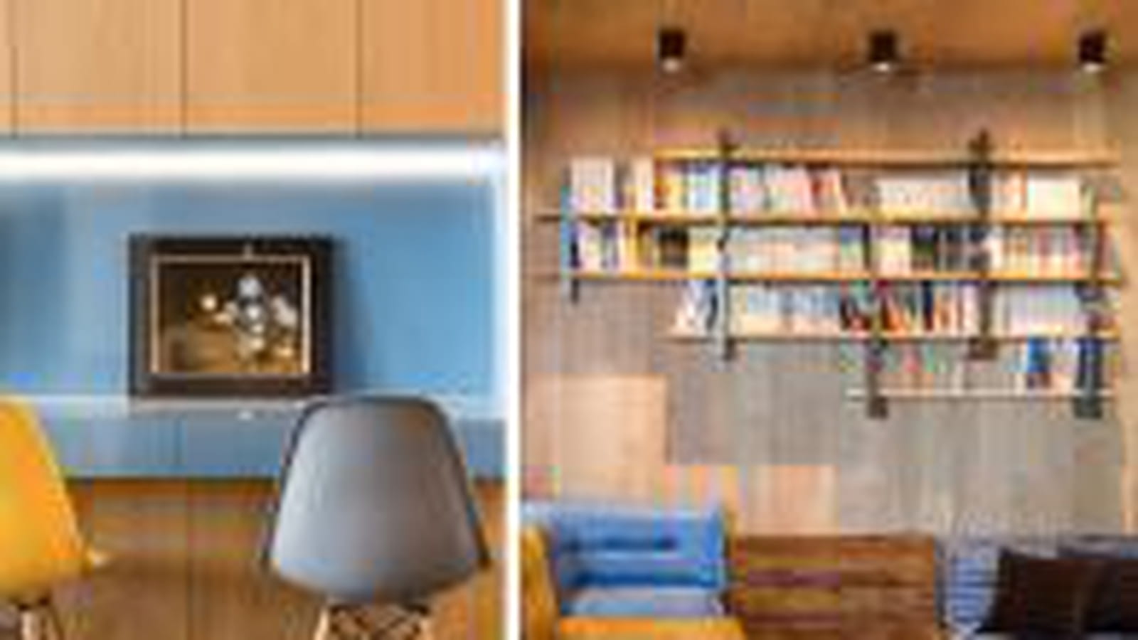 Déco jaune et bleu