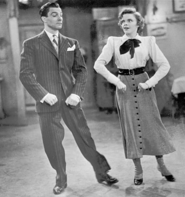 Avec Gene Kelly dans le film "Pour moi et ma mie" en 1942