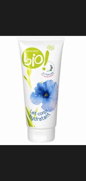 Lait corps bio de Monoprix