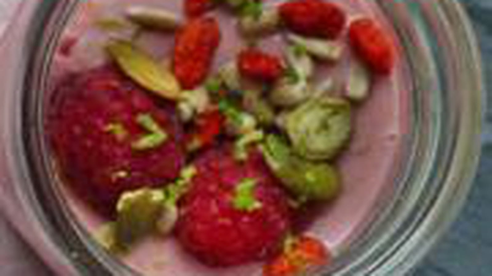 Crème aux framboises fraîches vegan et sans gluten