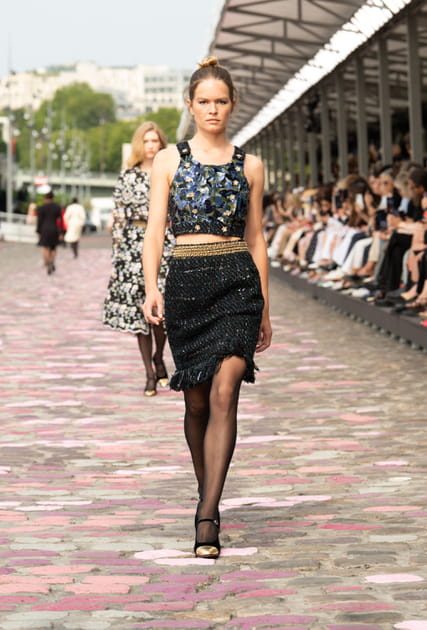 Look 14 du défilé Chanel haute couture automne-hiver 2023-2024