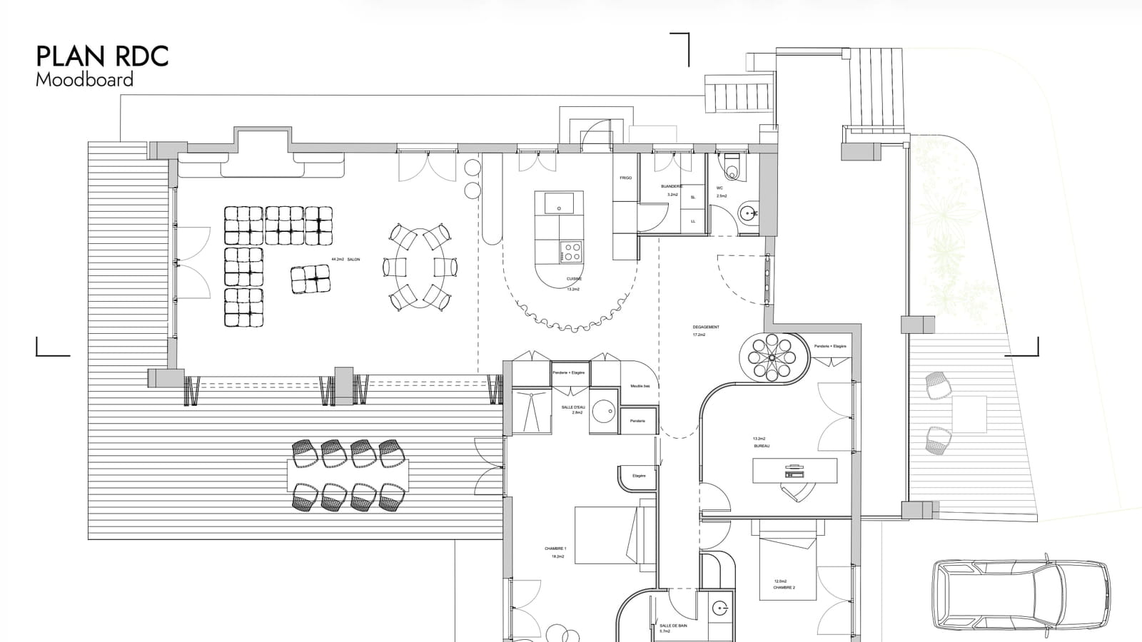 Plan rez-de-chaussée projet 