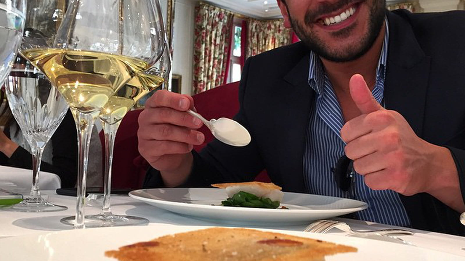 Juan Arbelaez et Denny Imbroisi, leur dîner au Bristol