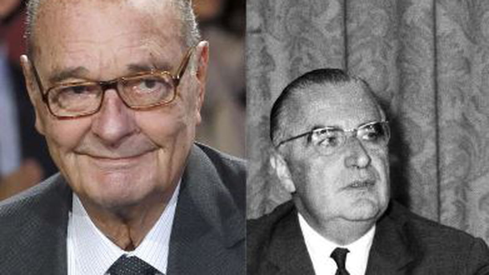 Jacques Chirac et Georges Pompidou