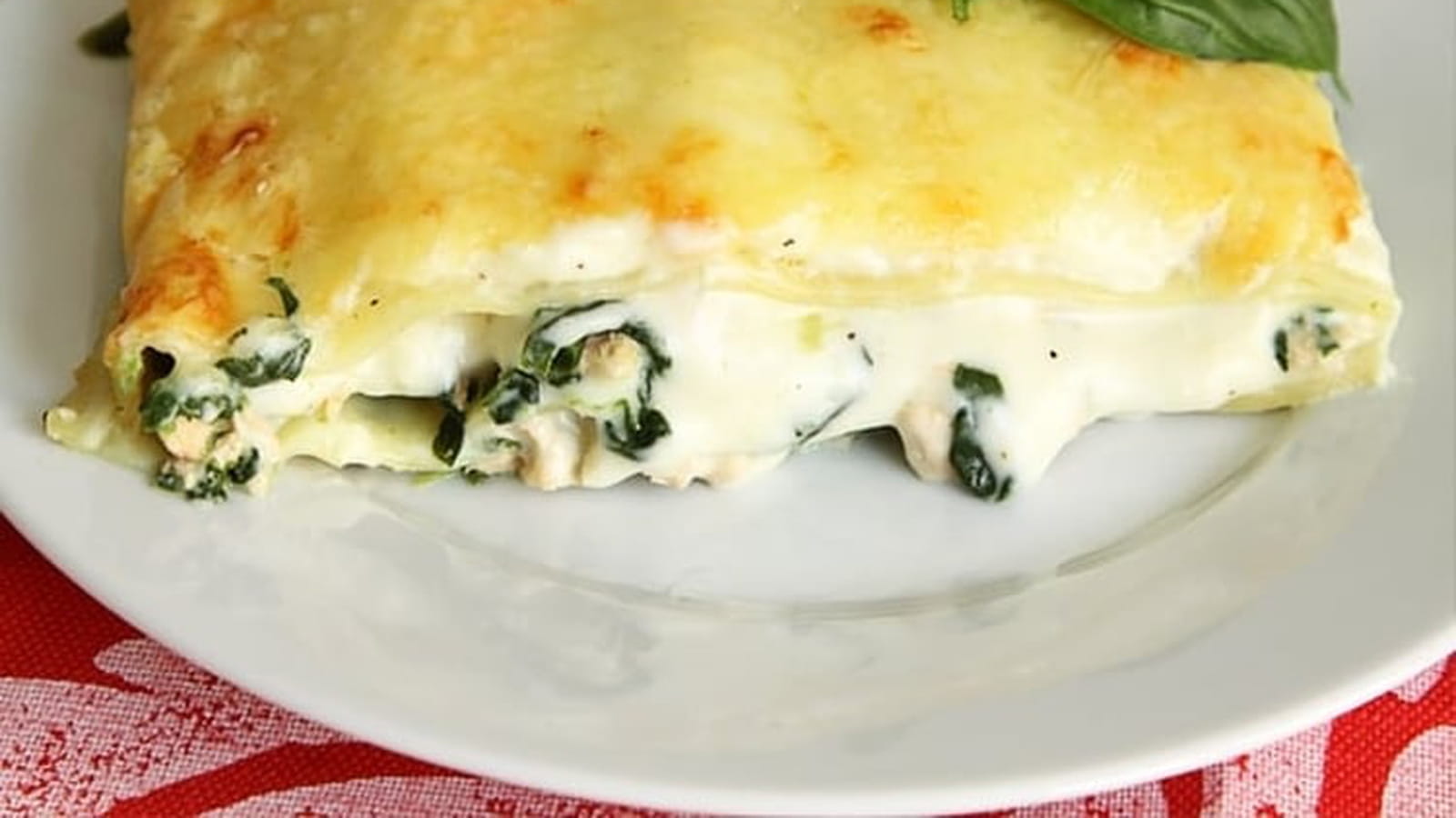 Lasagnes au saumon et aux épinards