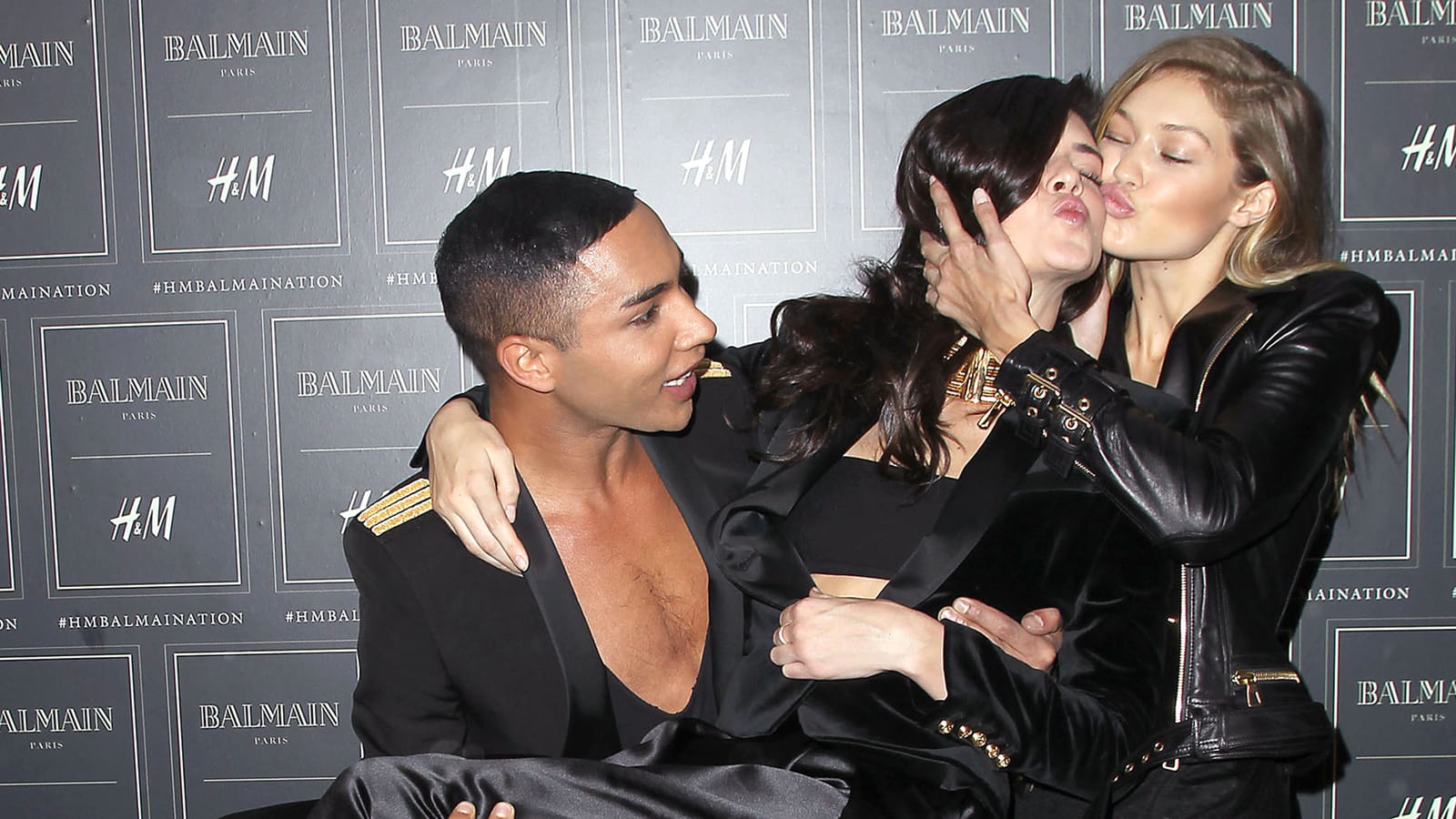 Les people du défilé H&M X Balmain