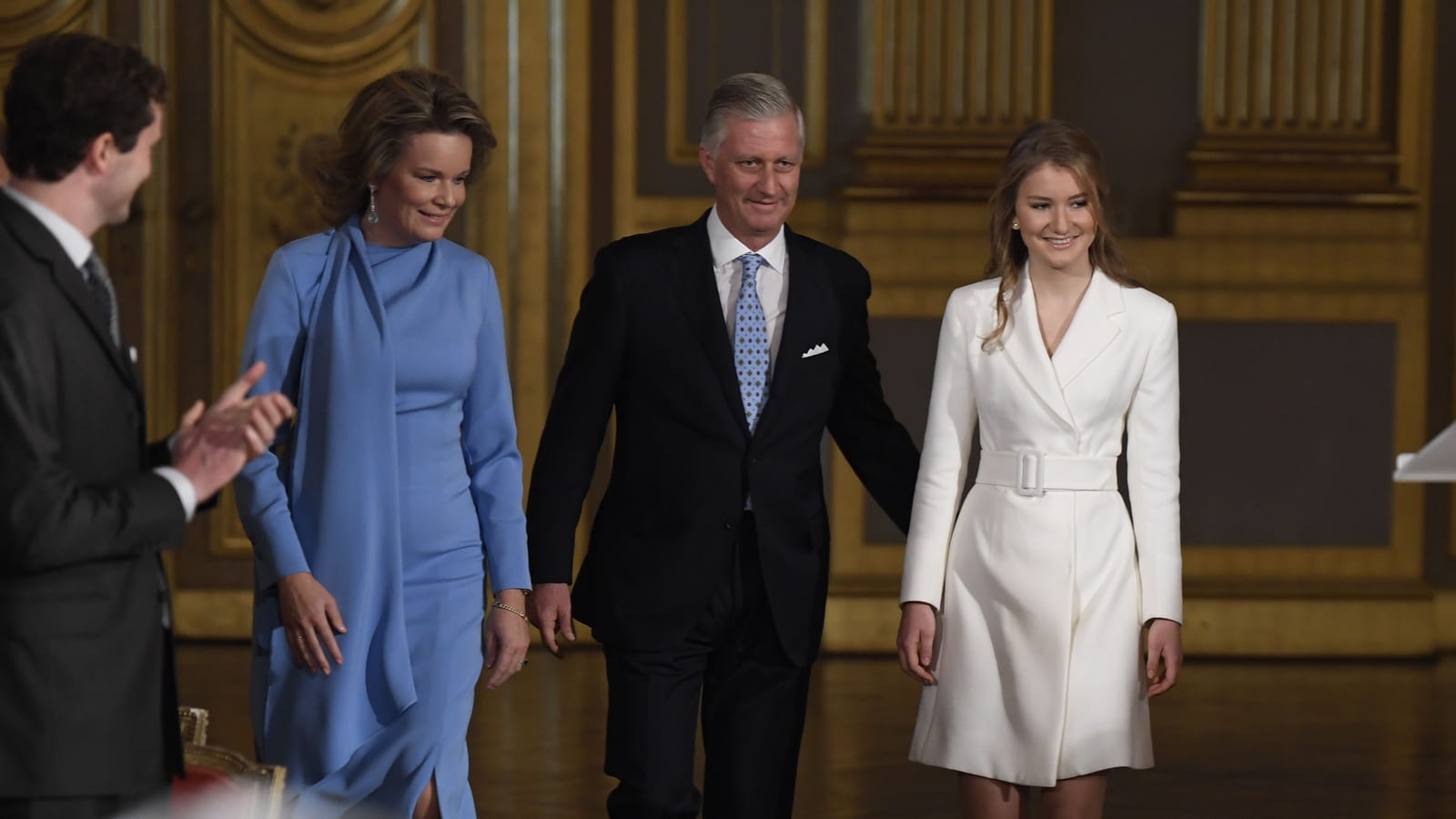 Reine Mathilde, roi Philippe et Elisabeth de Belgique
