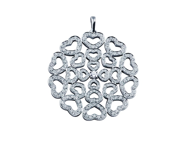 Pendentif "Promesse - Multi coeurs diamants" de Arthus Bertrand