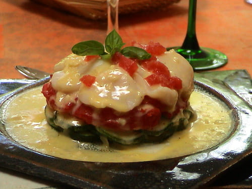 Corolle de Saint-Jacques au beurre blanc