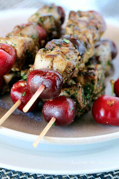 Brochettes de foies de lapin fermier